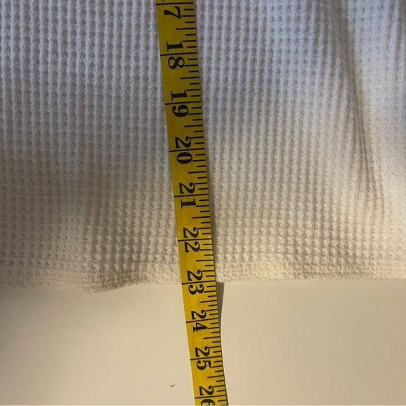 Old Navy Cream & Brown Waffle Knit Long Sleeve Size 2XL - Picture 8 of 9